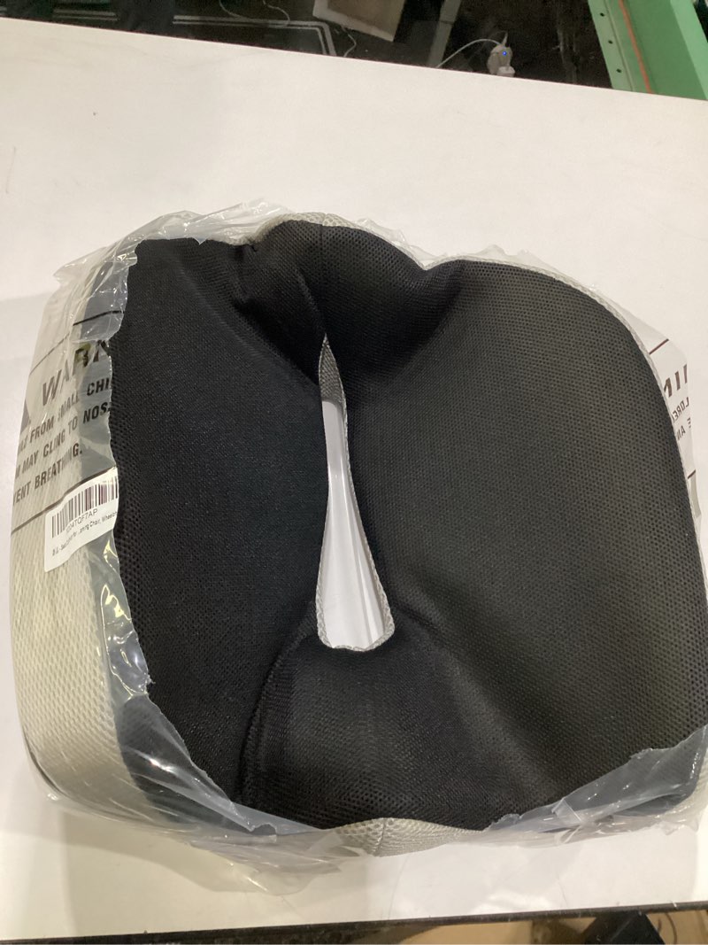 Condition photo showing Good Condition for seat cushion for tailbone pain relief, memory foam coccyx cushion for office chair & car, ergonomic chair pad with non-slip cover & handle, sciatica relief for gaming chair (black)