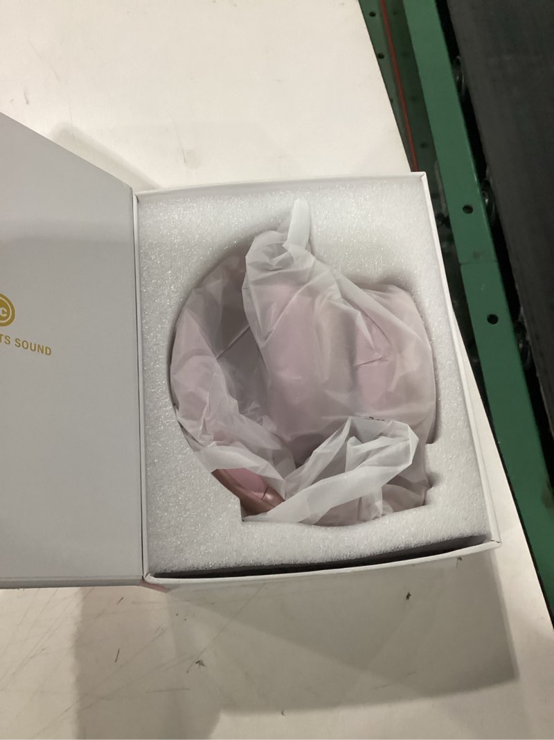Condition photo showing Good Condition for Wentronic Y02 Active Noise Cancelling Headphones,60H Battery,5 EQ Music Modes,Hi-Res Audio,Deep Bass,Foldable Wireless Over Ear Bluetooth 5.4 Headset,Breathable Leather Earpads (Pink)