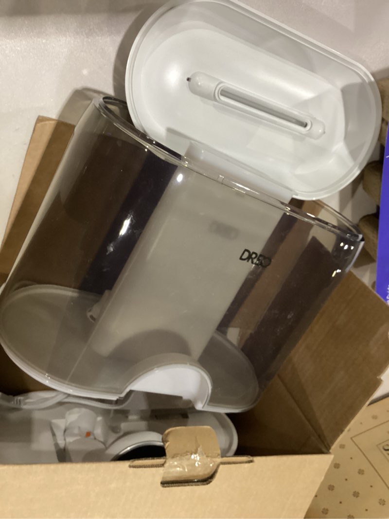 Condition photo showing As Is for Dreo Smart Humidifiers for Bedroom, 6L Top Fill Supersized Cool Mist Humidifier for Large Room, 60 Hour Runtime, Quiet Ultrasonic Humidifiers for Plants, Baby, Nursery, Indoor, Home, Night Light, Gray