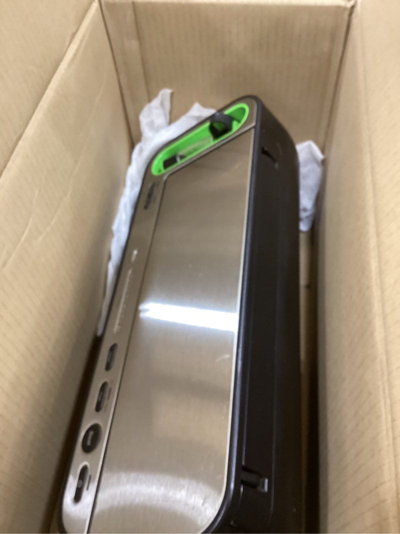 Condition photo showing As Is for FoodSaver V4400 2-in-1 Vacuum Sealer Machine with Automatic Vacuum Sealer Bag Detection and Starter Kit Machine & Starter Kit