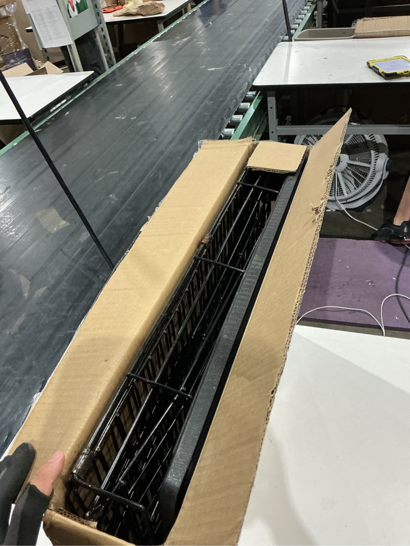 Condition photo showing As Is for dog crate - 24 inch small single door portable puppy dog cage, metal wire pet kennel with secure lock, leak-proof pan tray, foldable design for small dog indoor training and outdoor trave single door 24.41"l x 16.77"w x 18.5"h