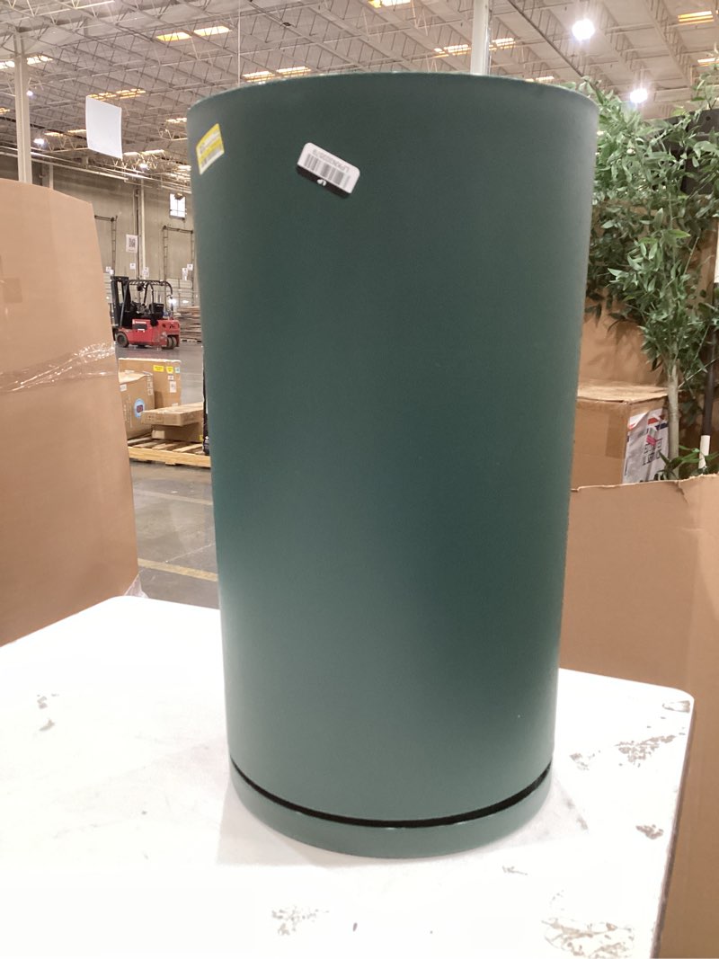 Condition photo showing As Is for recycled resin indoor outdoor planter 12x34x21x34, green - room essentials