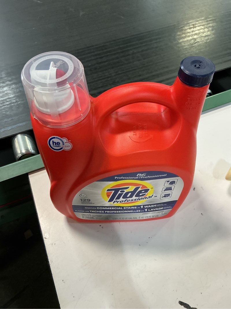 Condition photo showing New/Like New for tide professional he liquid laundry detergent, 129 loads, 170 fl. oz. (13946) | quill