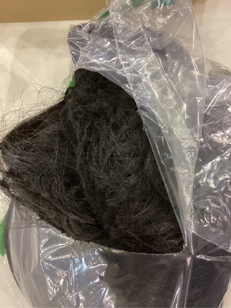 Topcosplay Women Wig Black Long Straight Middle Part Cosplay Halloween Costume Hair Wigs