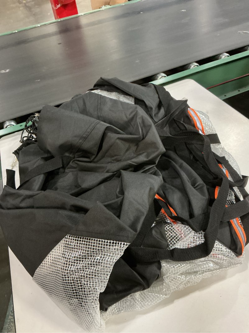 Condition photo showing Good Condition for NEVERLAND Bike Cover for Transport on Rack - Heavy Duty 600D Bike Rack Cover for 2 Bikes, Bicycle Cover Outdoor Waterproof on Rear Bike Rack with Clear PVC Panels and Stretch Net XXL(for 2 bikes)