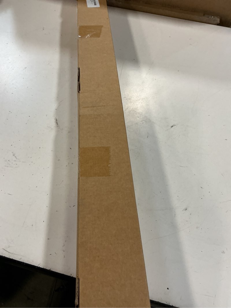 Condition photo showing New/Like New for 1 inch blackout curtain rods for windows patio, adjustable room divider curtain rod wall mount & ceiling mount for indoor & outdoor, black, 72" to 144"