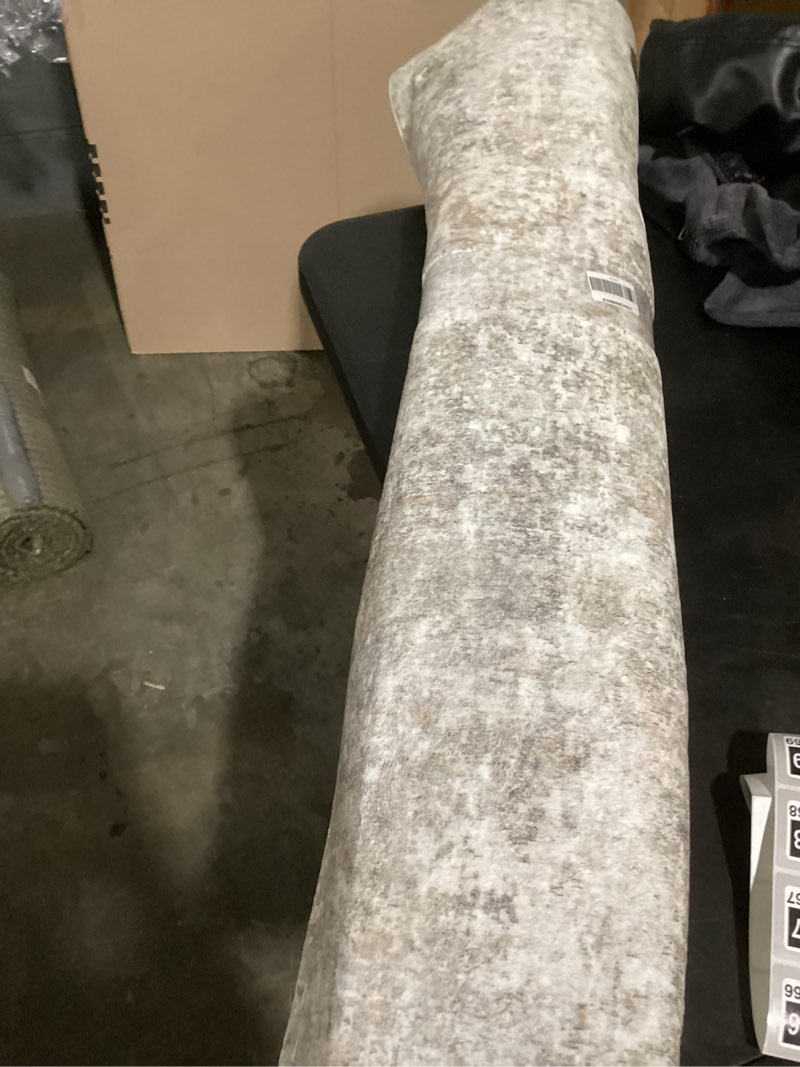 Condition photo showing Good Condition for 6x9 area rugs for living room rug washable: abstract rug for dining room bedroom carpet non slip 6 by 9 indoor modern nursery home office beige brown beige/brown 6' x 9' (rectangular)