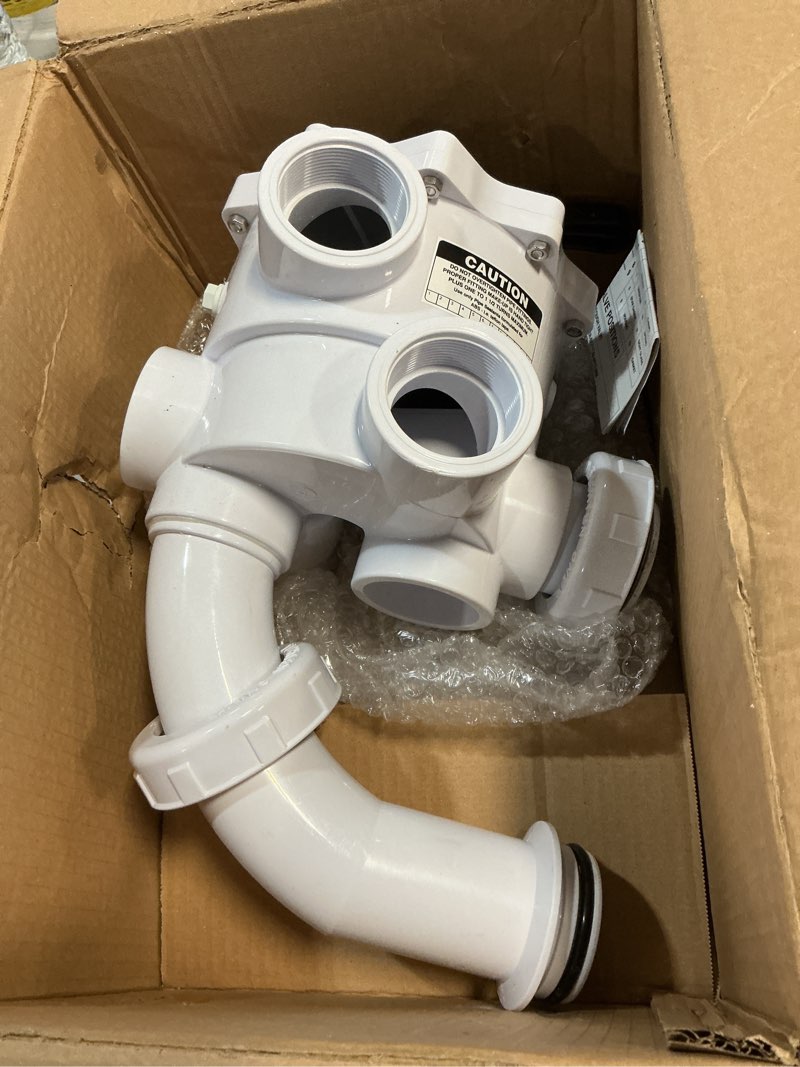 Condition photo showing As Is for heart horse 261152 multiport valve rebuild kit 2-inch threaded for fns, fns plus, nautilus plus pool and spa d.e. filters side mount rebuild kit 7.5" centerline sm2-pp2 sm-20-2 upgraded white