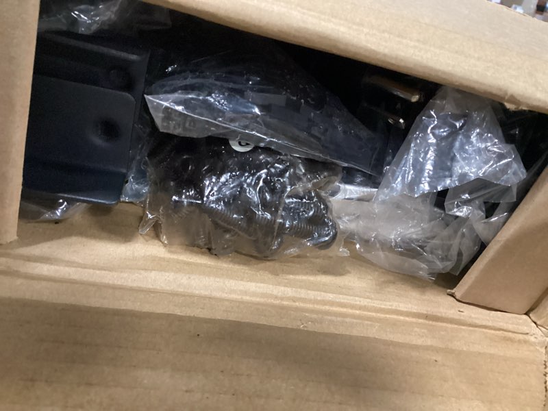 Condition photo showing Good Condition for queen size floating bed frame with led lights, heavy duty metal platform floating bed frame with charging station, no box spring needed, easy assembly, noise free queen size with charging station