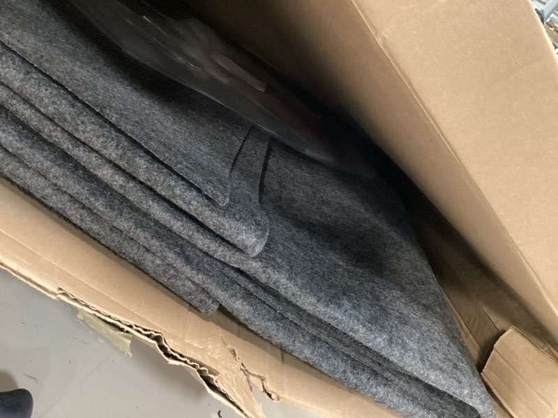 Condition photo showing As Is for veken non slip cushioned rug pad gripper 6 x 9 ft, felt and silicone backing, 1/4 inch thick carpet liner for hardwood floors and finishes, under area rugs anti skid mat, keep rugs safe and in place 6' x 9' (rectangular) 1/4" thick