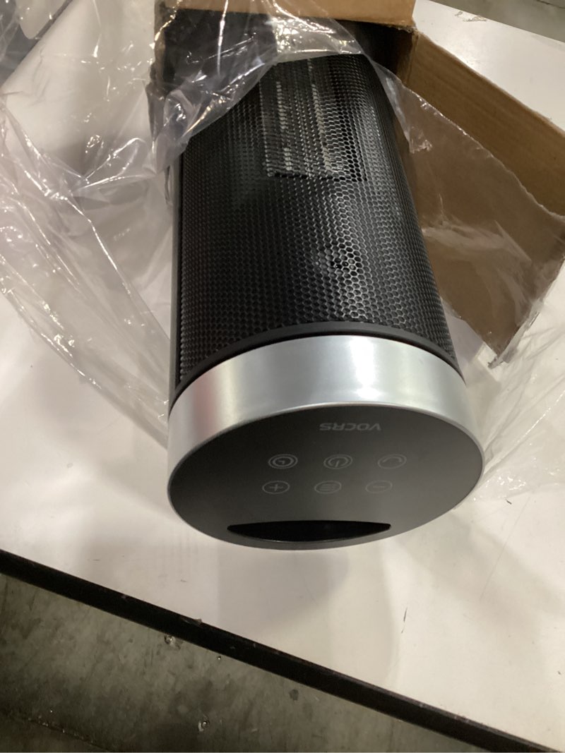 Condition photo showing Good Condition for space heater for indoor use with remote - 70° oscillating tower electric heater, 24 inchs, 12h timer, 1500w quiet ptc ceramic heating with thermostat, fast safety heat for office, home, bedroom