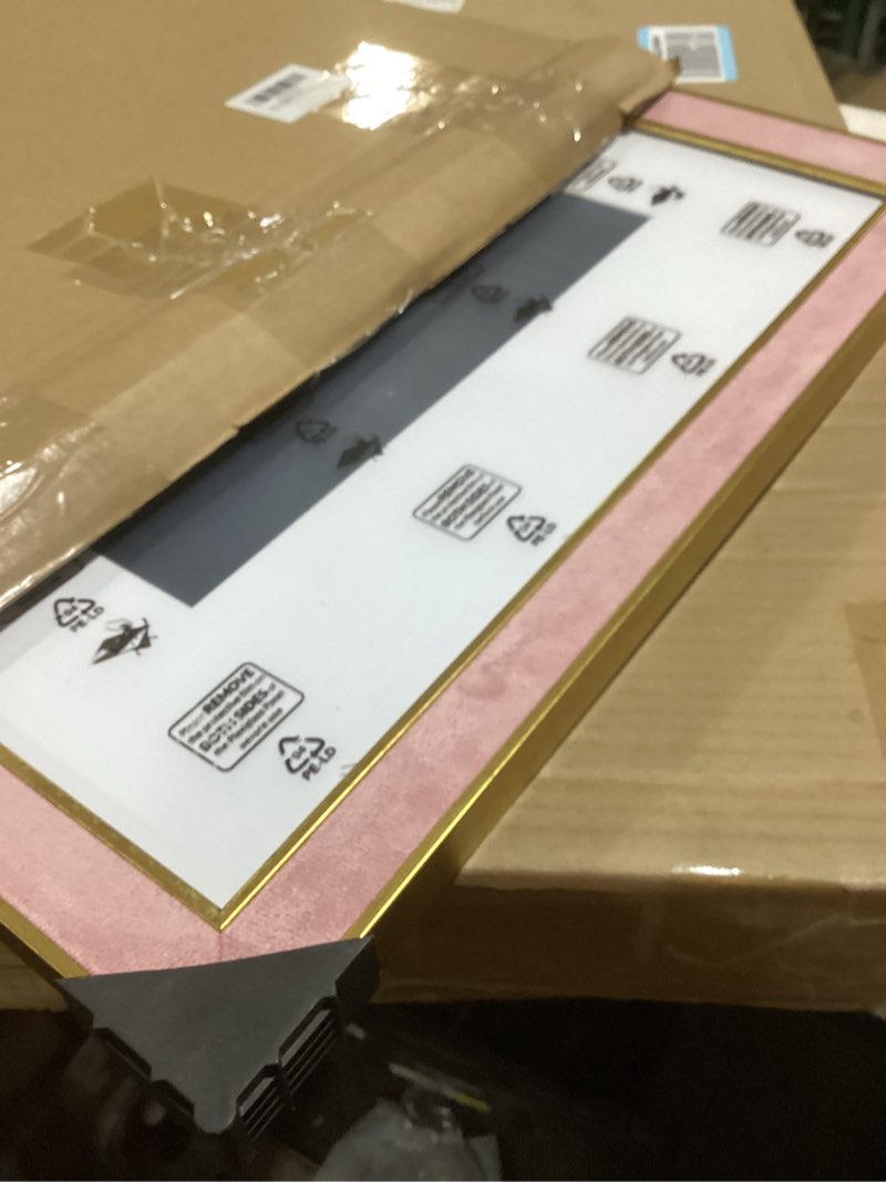 Condition photo showing Good Condition for suede 16x20 frame - single frame, christmas elegant pink 16 x 20 poster frame with mat for 11x14, 16x20 picture frames for artwork, puzzles, photos and movie posters pink 16" x 20" / 11" x 14" mat
