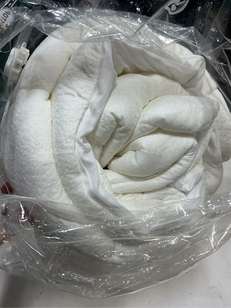 Condition photo showing Good Condition for ultra soft queen size mattress topper - viscose made from bamboo pillow top mattress pad for back pain relief - naturally cooling for hot sleepers, white white queen