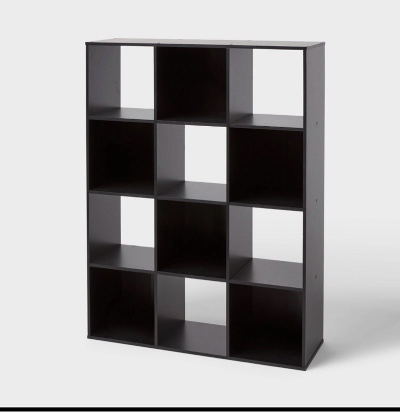 11" 12-cube book shelf black - brightroom™