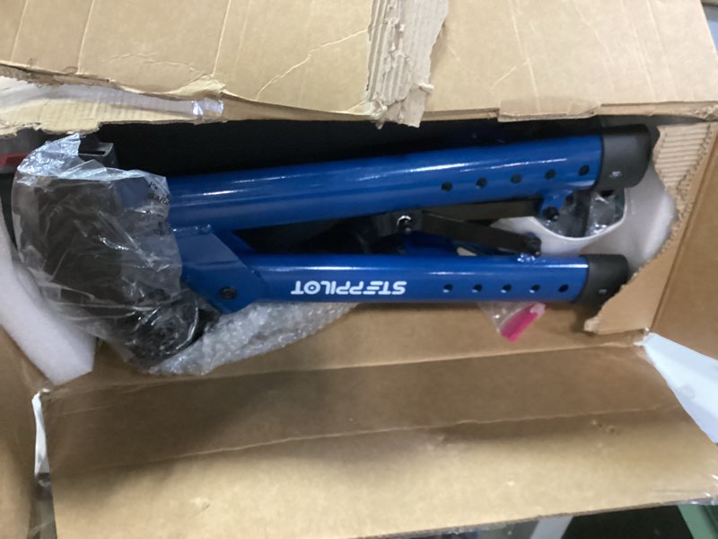 Condition photo showing New/Like New for Foldable Aluminum Rollator Walkers with Cushion Seat for Senior, 16lbs Lightweight & 500 lbs Max Load, Adjustable 5-Level Seat Height & 6-Level Handles Height,8" Big Wheels,Dual Braking, Storage Bag Deep Blue