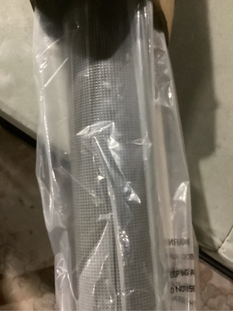 Condition photo showing Good Condition for retractable baby gate for doorways and stairs, mesh safety gate for pet, indoor & outdoor use, one-hand operation, easy installation, 33.6" tall, expands to 55" wide?grey,33.6"x55") 33x55 inch gray