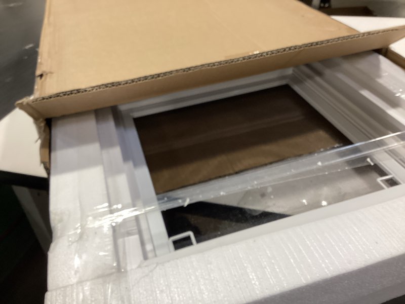 Condition photo showing Good Condition for neatiease basement window, 32" x 16" heavy duty vinyl sliding windows with double pane insulated tempered glass and fiberglass screen for basement, bathroom, garage, shed, home replacement (white) 32"x16"