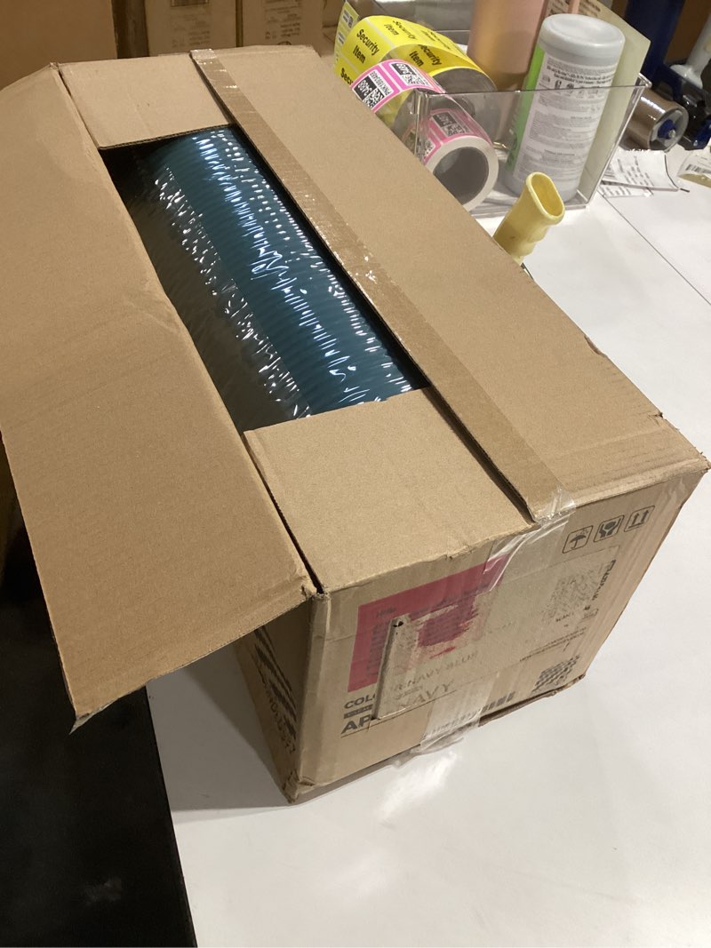 Condition photo showing New/Like New for BalanceFrom Yoga Mat 1-Inch Extra Thick High-Density Exercise Mat with Non-Slip Surface & Carry Strap for Men & Women Tear-Resistant Pilates Workout Mat for Home Gym, Floor Fitness, Multiple Colors Navy Blue