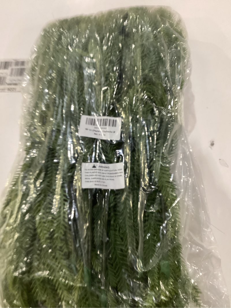 Condition photo showing Good Condition for 12 PCS Real Touch Christmas Norfolk Pine Stems Branches with 60PCS Pinecones, Soft Bendable Droopy A