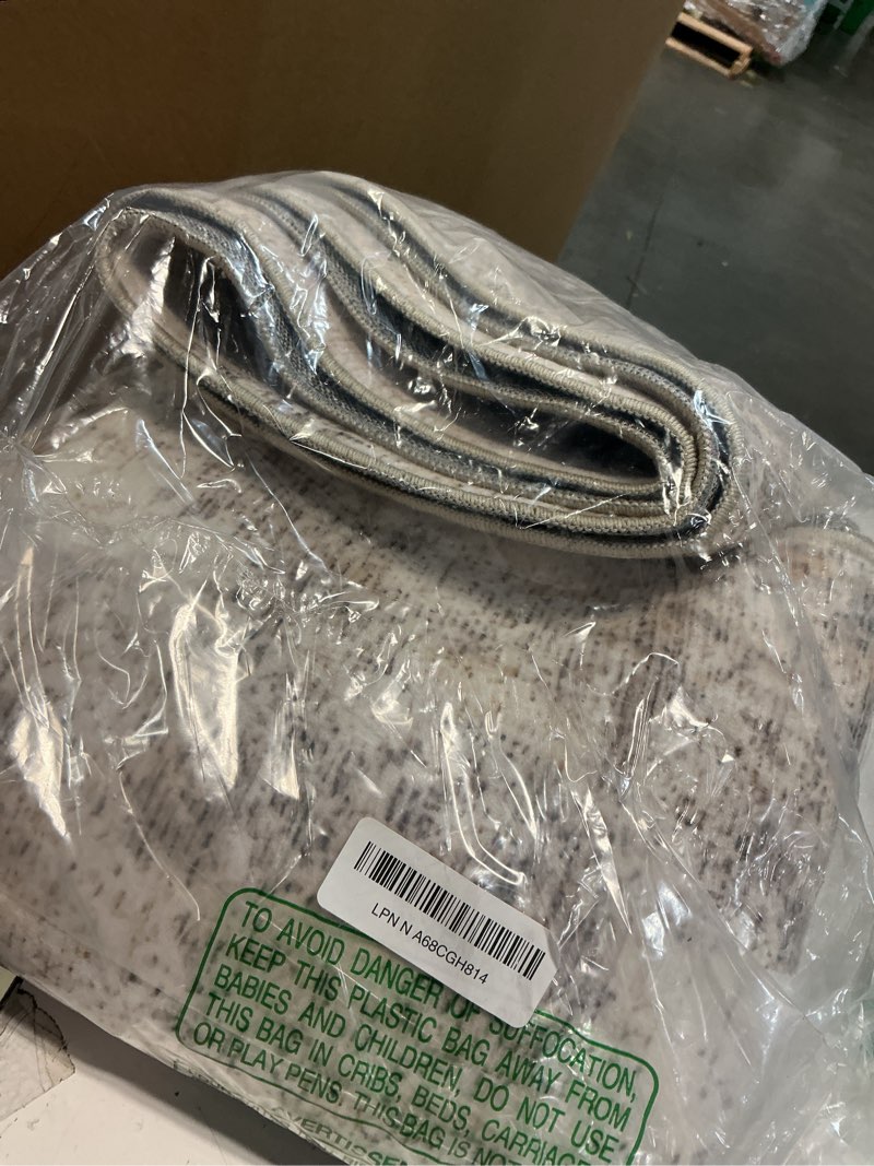 Condition photo showing Good Condition for 3x7 Washable Runner Rug Beige Grey Abstract Hallway Kitchen Throw Rug Neutral Modern Non Slip Soft Low Pile Carpet for Bathroom Laundry Bedroom Living Room 3' x 7' (Runner) Beige/Grey