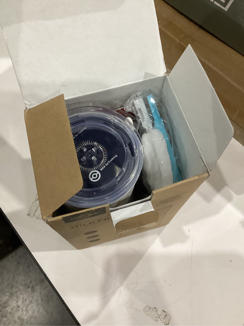 Condition photo showing Good Condition for Milk Frother, Paris Rhône 4-in-1 Milk Steamer and Frother, Hot & Cold Foam Milk Warmer with Temperature Control, Auto Shut-Off Frothers for Coffee, Latte, Cappuccino, Macchiato Pearl