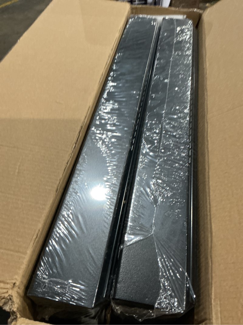 Condition photo showing As Is for seinloes 2 pack expandable pull out cabinet organizer 21"deep with raising pad for framed cabinets,upgrade 3 slide rails slide out drawers,roll out shelves adhesive,adjustable width 15.15"-26.3" black black 21"d x 15.15"-26.3"w(2pack)