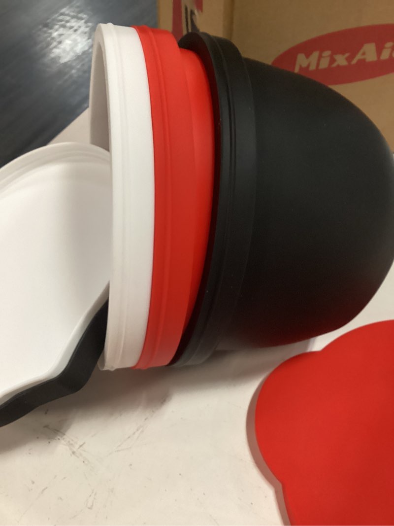 Condition photo showing New/Like New for the original mixaid silicone bowl insert liners for kitchenaid tilt-head 5 qt stand mixers - replacement mixer accessories - leak-proof design, non-slip base & easy clean - set of 3 liners & lids 5 quart liner