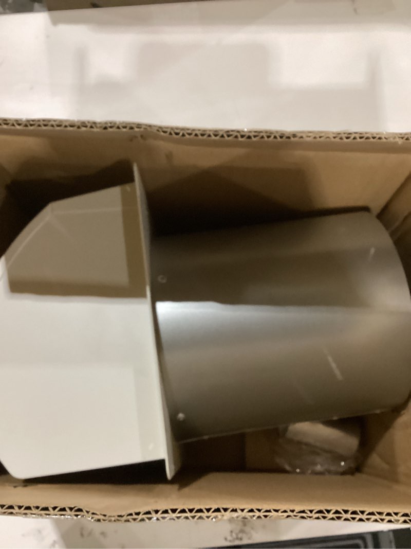 Condition photo showing New/Like New for 8 Inch Hooded Wall Vent Cover Outside, Dryer Exhaust Vent Metal Mesh Cover, Wall Vents Cover Exterior Air Exhaust for Kitchen Bathroom House Range Hood HVAC 8 Inch White