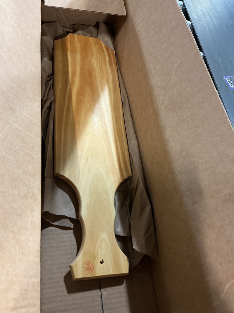 Condition photo showing Good Condition for greek fraternity & sorority wooden paddle, premium pine wood routed & sanded, ideal for ceremonies & gifts, 22-inch, pointed corners 22"