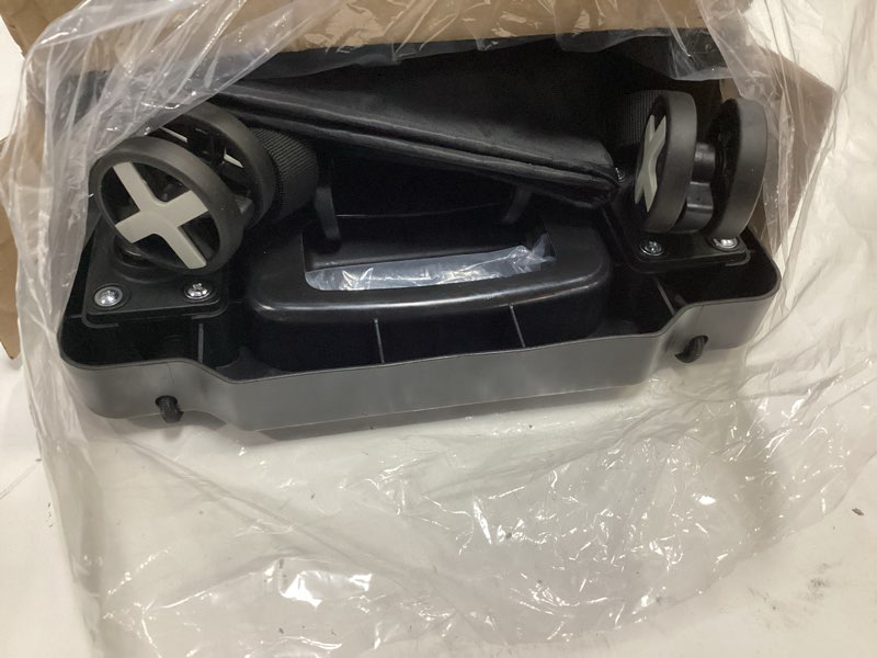 Condition photo showing Good Condition for car seat dolly for airport - carseat roller cart wheels for airplane - car seat travel cart carrier with straps foldable luggage trolley folding hand truck (black)