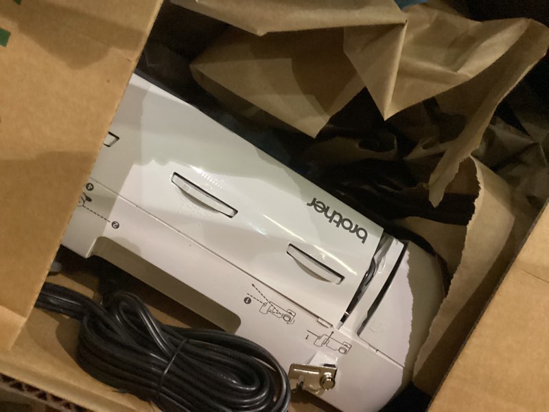 Condition photo showing As Is for Brother Sewing Machine, GX37, 37 Built-in Stitches, 6 Included Sewing Feet