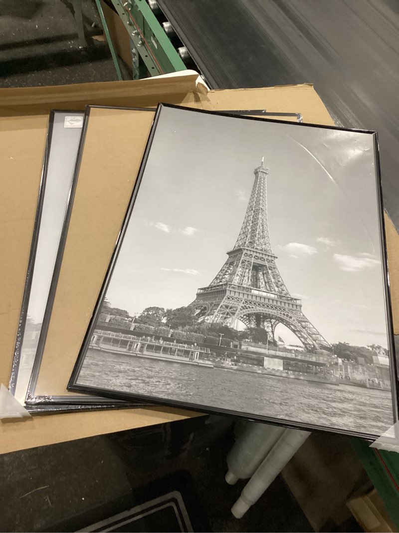 Condition photo showing New/Like New for upsimples 20x28 picture frame black 3 pack, scratch-proof poster frames 20 x 28 for photo gallery - slide-in strips, horizontal or vertical wall mounting
