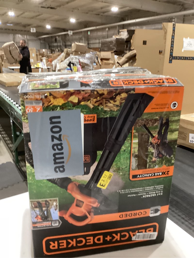 BLACK+DECKER Leaf Blower, Leaf Vacuum and Mulcher 3 in 1, Backpack Blowers for Lawn Care,250 mph Air