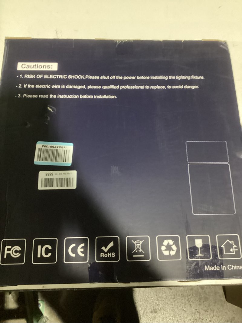 Condition photo showing Good Condition for 20 inch flush mount ceiling light, 40w dimmable led fixture 4000lm, 3000k/4500k/6000k adjustable, round ceiling lamp for bedroom, kitchen, living room, dining room, bathroom, white white 20 inch