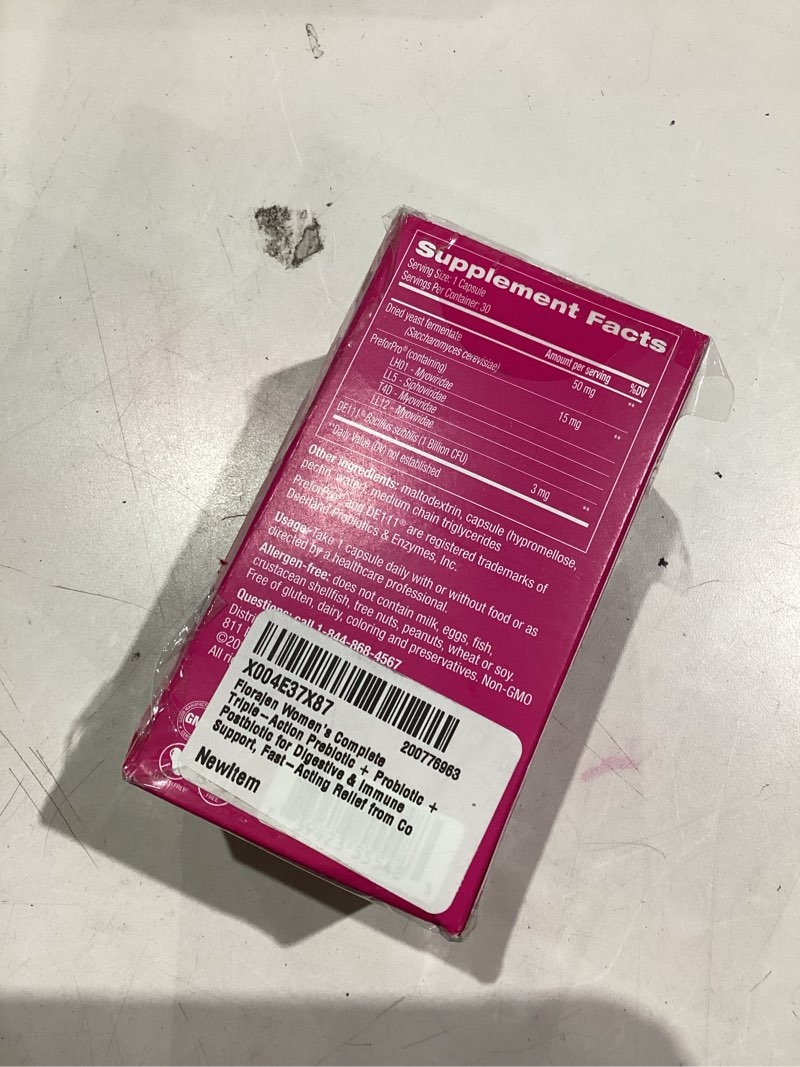 Condition photo showing Good Condition for Florajen Women's Complete Triple-Action Prebiotic + Probiotic + Postbiotic for Digestive & Immune Su