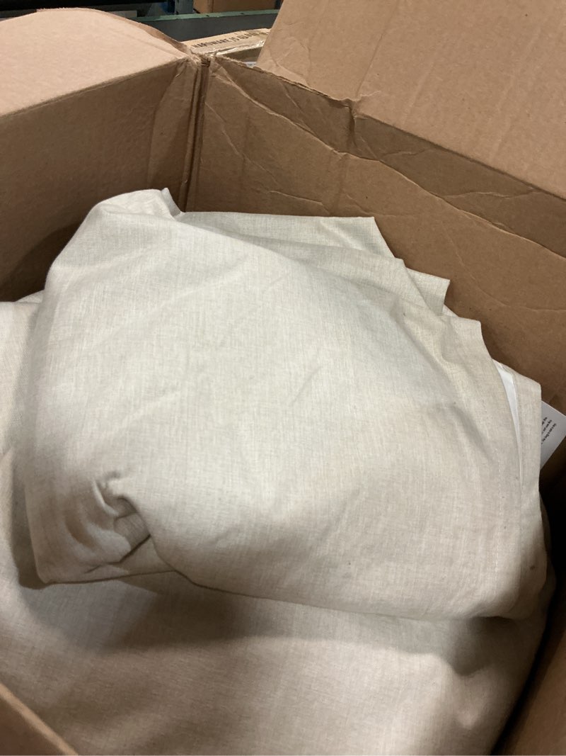 Condition photo showing Good Condition for miulee pinch pleated blackout curtains 96 inches long, linen pinch pleat curtains with hooks for bedroom thermal insulated soundproof black out window drapes for living room 2 panels ivory cream 40"w x 96"l (pack of 2) birch