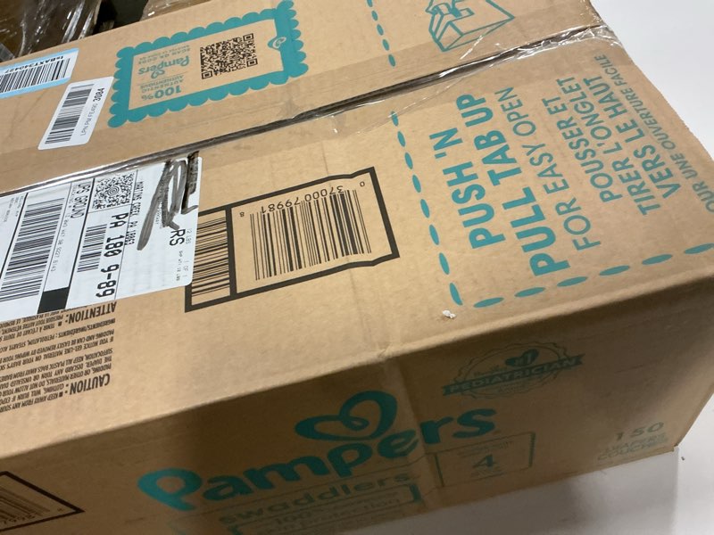 Condition photo showing New/Like New for Pampers Swaddlers Diapers Size 4  150 Count (Select for More Options)
