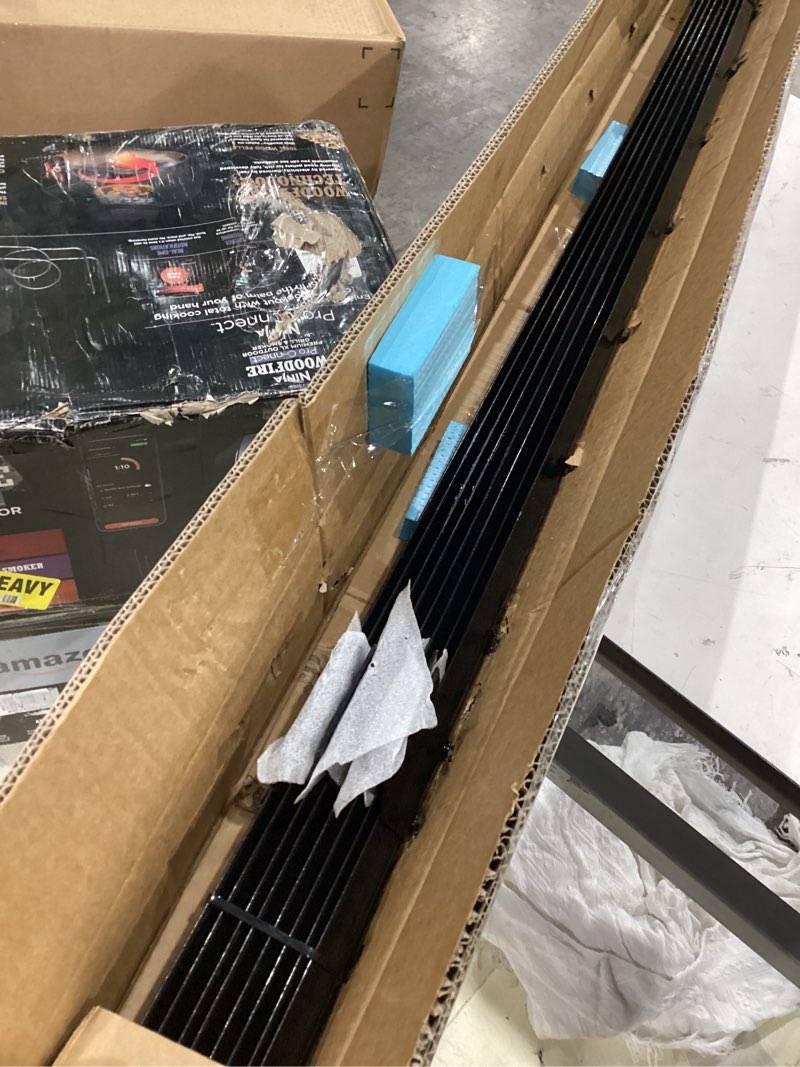 Condition photo showing Good Condition for metal fence post black 4.8 feet, pack of 8, t posts for wire fence, no dig steel u posts fencing for lawn garden wire mesh fence poles sign outdoor light duty 4.8 ft- 8 pack-black black
