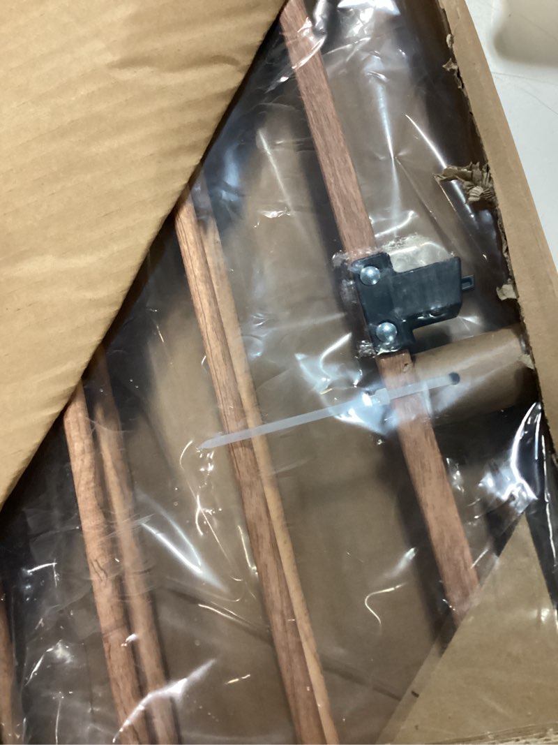 Condition photo showing Good Condition for Babelio Baby Gate for Stairs & Doorways, 26-43" W 28" H No Bottom Bar| Easy Installation| One-Handed Operation| Auto-Close| Hardware Mount (Drill Needed) Safety Dog/Pet Gate (Brown Wood Pattern) Brown Wood Pattern - B17 28" H, 26-43" W-Standard