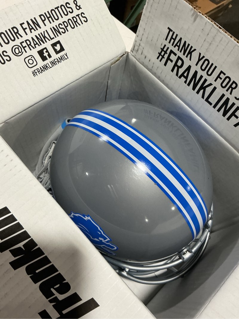 Condition photo showing Good Condition for franklin sports nfl kids football uniform set - nfl youth football costume for boys & girls detroit lions large