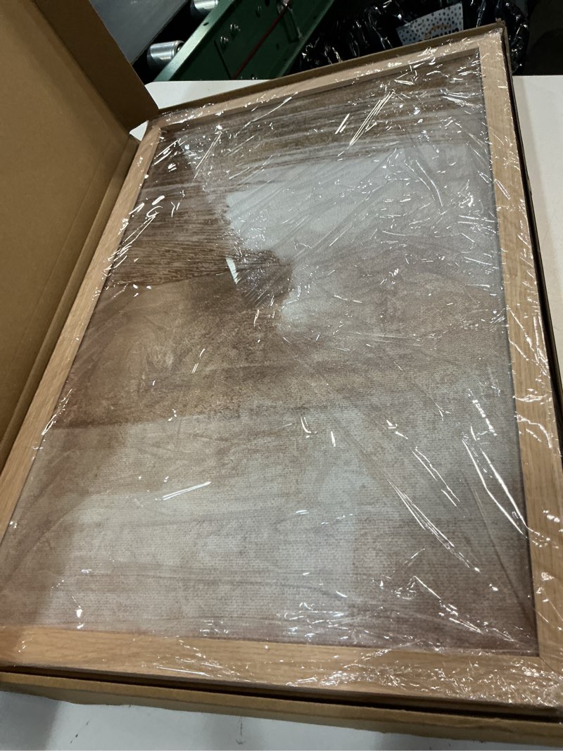 Condition photo showing Good Condition for qkyluck b0fvlrk8w7 beige, gray 16 x 24 inches (each panel)