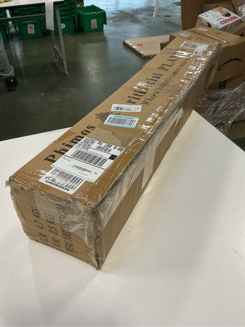 Condition photo showing New/Like New for Phimos Artificial Olive Tree Tall Fake Potted Olive Silk Tree with Planter Large Faux Olive Branches