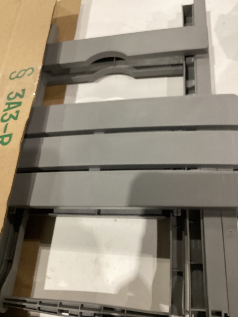 Condition photo showing As Is for Adams Quik-Fold® Side Table - Gray