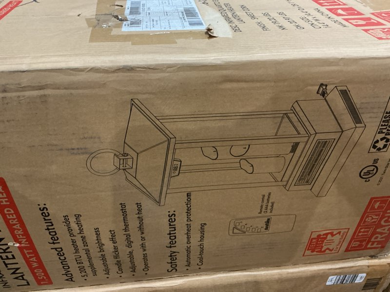Condition photo showing Good Condition for duraflame® infrared quartz electric lantern heater with remote control