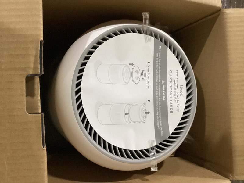 Condition photo showing Good Condition for levoit plasma pro 300-p 3 -speed ionic white activated carbon air purifier (covers: 1095-sq ft )