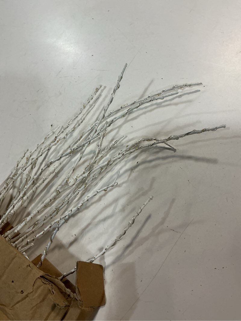 Condition photo showing As Is for litbloom lighted birch twig tree with fairy lights 4ft 200 led lights for indoor outdoor home christmas easter holiday decoration 4ft white birch