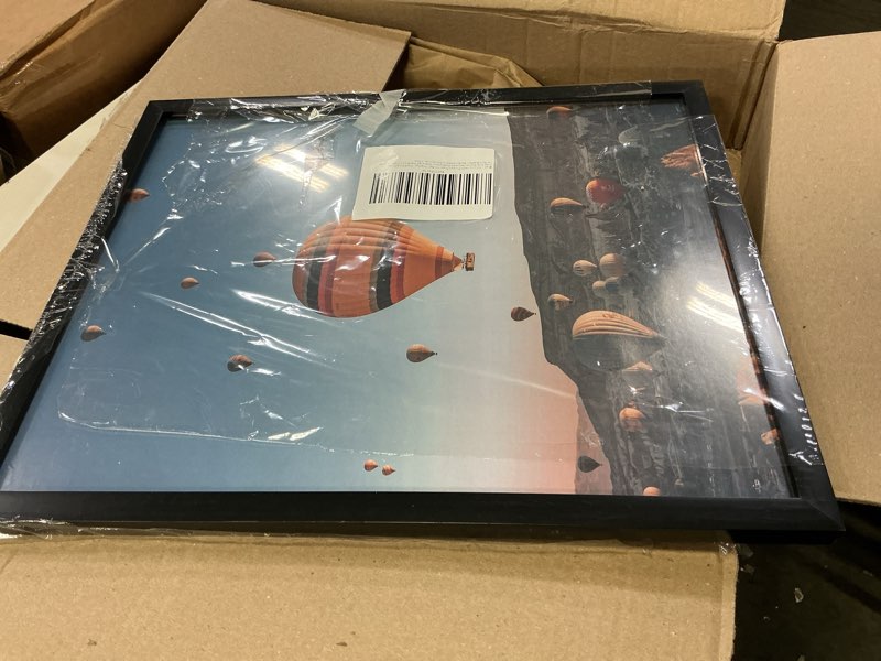 Condition photo showing Good Condition for 14x17 picture frame for wall display, 14x17 black picture frame with shatter resistant plexiglass, stable and sturdy 14 x 17 poster frame for wall display, handpicked gift collection, 1 pack