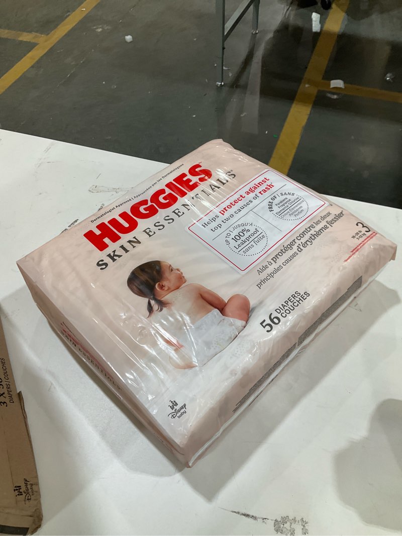 Condition photo showing New/Like New for Huggies Skin Essentials Disposable Diapers - Econ+ Pack - Size 3