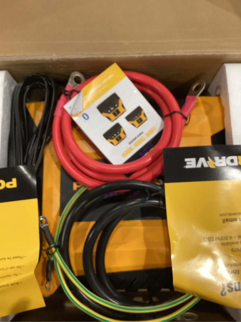 Condition photo showing Good Condition for powerdrive 2000 watt power inverter, pwd2000p with bluetooth wireless tech and remote control
