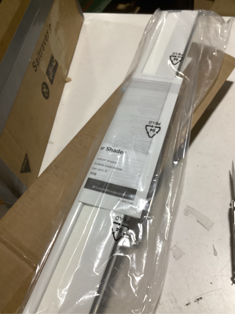 Condition photo showing Good Condition for lazblinds cordless cellular shades, light filtering honeycomb shades for home, thermal insulation noise reduction blinds for windows, 20'' w x 36'' h, white light filtering-white 20'' w x 36'' h